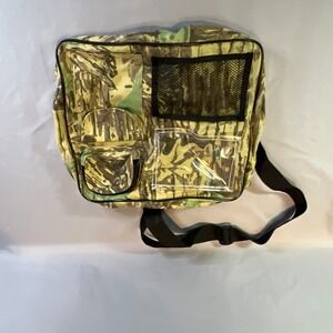 Realtree Crossbody Bag Unisex Green Camo Multi-Pocket Detachable Shoulder Strap